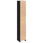 Preview: Badezimmer Schrank Schwarz Eiche 30x30x183,5 cm Holzwerkstoff