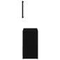 Preview: Badschrank mit Spiegel in Schwarz und Eiche 60x33x61 cm, aus Holzwerkstoff