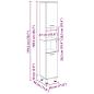 Preview: Badezimmerschrank Schwarz Eichen-Optik 30 x 30 x 179 cm