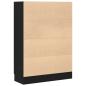 Preview: Bücherregal Schwarz Eiche 82,5x30,5x115 cm Holzwerkstoff