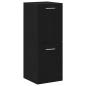 Preview: Bad-Wandschrank Schwarz Eiche 30x30x80 cm Spanplatte