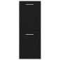 Preview: Bad-Wandschrank Schwarz Eiche 30x30x80 cm Spanplatte