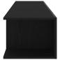 Preview: TV-Schrank schwarz mit LED-Lichtern aus Eiche 135x39x30cm aus Ingenieurholz