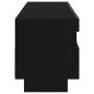Preview: TV-Schrank mit LED-Leuchten, Schwarz und Eiche, 100x35x40 cm, Holzwerkstoff