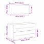 Preview: Waschbeckenschrank mit Spiegel Schwarz Eiche 90x45x1,5 cm Holzwerkstoff