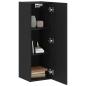 Preview: ARDEBO.de - Wand-TV-Schrank Schwarz Eiche 30,5x30x90 cm aus Holzwerkstoff