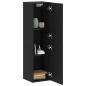 Preview: TV-Schrank Schwarz Eiche 30,5x30x110 cm Nachbildung