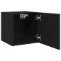 Preview: Wand-TV-Schrank Schwarz Eiche 30,5x30x30 cm