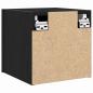 Preview: Wand-TV-Schrank Schwarz Eiche 30,5x30x30 cm