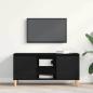 Preview: TV-Schränk 102 x 35 x 50 cm Schwarz Eichen-Optik Holzwerkstoff