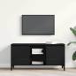 Preview: TV-Schrank Schwarz Eiche 102x35x50 cm Holzwerkstoff