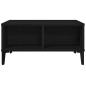 Preview: Couchtisch Schwarz Eiche 60x60x30 cm Holzwerkstoff