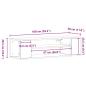 Preview: Wand-TV-Schrank Artisan Eiche 100x30x26,5 cm Holzwerkstoff