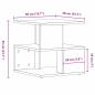 Preview: Beistelltisch Artisan Eiche 40x40x40 cm Holzmaterial