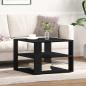 Preview: Couchtisch Schwarz Eiche 59,5x59,5x40 cm Engineered Wood
