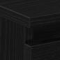Preview: Nachttische 2er Set Schwarz Eiche 50x40x43,5 cm Holzwerkstoff