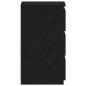 Preview: Nachttisch Schwarz Eiche 40x35x62,5 cm aus Holzwerkstoff