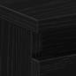 Preview: Nachttische 2er Set Schwarz Eiche 40x35x62,5 cm Holzwerkstoff