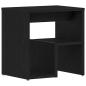 Preview: Nachttisch Schwarz Eiche 40x30x40 cm Ingenieured Holz