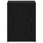Preview: Nachttisch Schwarz Eiche 40x30x40 cm Ingenieured Holz