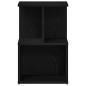 Preview: Nachttisch schwarz Eiche 35x35x55 cm Holzwerkstoff