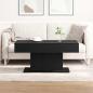 Preview: Couchtisch Schwarz Eiche 96x50x45 cm aus Holzwerkstoff