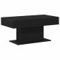 Preview: Couchtisch Schwarz Eiche 96x50x45 cm aus Holzwerkstoff