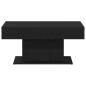 Preview: Couchtisch Schwarz Eiche 96x50x45 cm aus Holzwerkstoff
