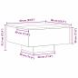Preview: Couchtisch Schwarz Eiche 60x60x31,5 cm aus Holzwerkstoff