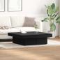 Preview: ARDEBO.de - Couchtisch Schwarz Eiche 90x90x28 cm Holzwerkstoff