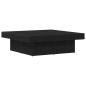 Preview: Couchtisch Schwarz Eiche 90x90x28 cm Holzwerkstoff