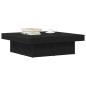 Preview: Couchtisch Schwarz Eiche 90x90x28 cm Holzwerkstoff