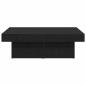 Preview: Couchtisch Schwarz Eiche 90x90x28 cm Holzwerkstoff