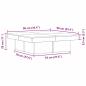 Preview: Couchtisch Schwarz Eiche 90x90x28 cm Holzwerkstoff