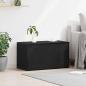 Preview: Aufbewahrungstruhe Schwarz Eiche 84x42x46 cm Holzwerkstoff