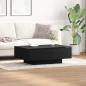 Preview: ARDEBO.de - Couchtisch Schwarz Eiche 90x60x31 cm Holzwerkstoff