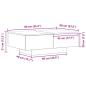 Preview: Couchtisch Schwarz Eiche 90x60x31 cm Holzwerkstoff