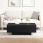 Preview: Couchtisch Schwarz Eiche 90x60x31 cm Holzwerkstoff