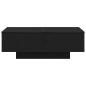 Preview: Couchtisch Schwarz Eiche 90x60x31 cm Holzwerkstoff