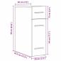 Preview: Apotheker Schrank Artisan Eiche 20x45,5x60 cm Holzwerkstoff