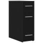 Preview: Apotheker-Schrank in Schwarz Eiche 20x45,5x60 cm aus Holzwerkstoff
