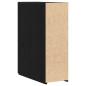 Preview: Apotheker-Schrank in Schwarz Eiche 20x45,5x60 cm aus Holzwerkstoff