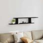 Preview: ARDEBO.de - Wand-TV-Regal Schwarze Eiche 125x18x23 cm Holzwerkstoff