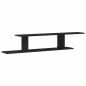 Preview: Wand-TV-Regal Schwarze Eiche 125x18x23 cm Holzwerkstoff