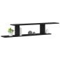 Preview: Wand-TV-Regal Schwarze Eiche 125x18x23 cm Holzwerkstoff