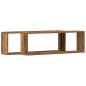 Preview: Wandregale 2er Set Altes Holz 80x15x26 cm Holzwerkstoff