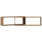 Preview: Wandregale 2er Set Altes Holz 80x15x26 cm Holzwerkstoff