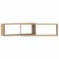 Preview: Wandregale 2er Set Artisan Eiche 80x15x26 cm Holzwerkstoff