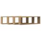 Preview: 4er Set Wandregale Artisan Eiche 80x15x26 cm Holzwerkstoff