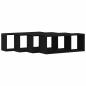 Preview: Wandregale Set von 4 - Schwarze Eiche - 60x15x23 cm - Aus Spanplatte hergestellt